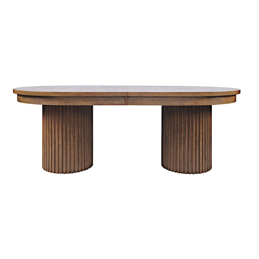 Auden Mid-Century Modern 102" Double Pedestal Dining Table