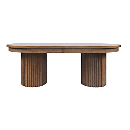 Auden Mid-Century Modern 102" Double Pedestal Dining Table