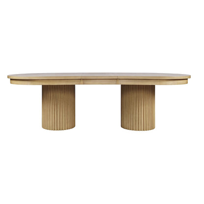 Auden Mid-Century Modern 102" Double Pedestal Dining Table