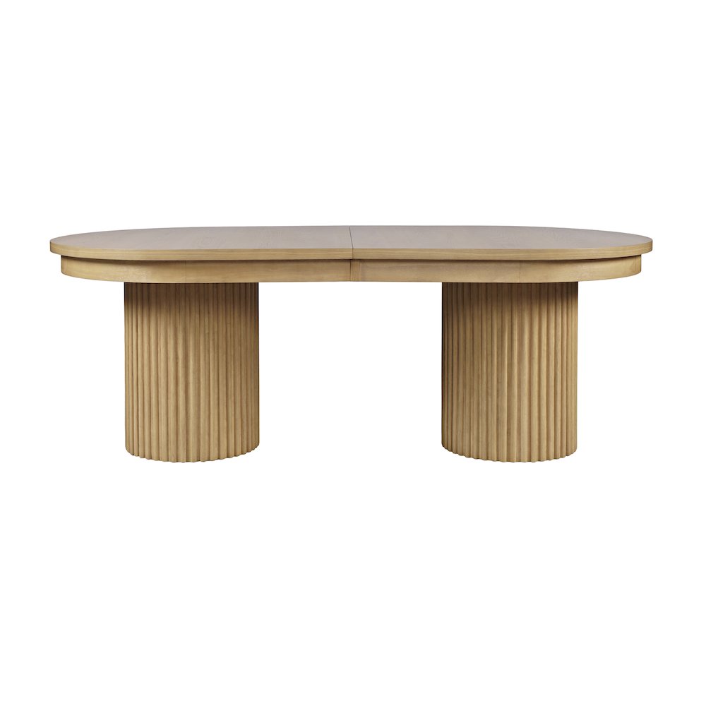 Auden Mid-Century Modern 102" Double Pedestal Dining Table