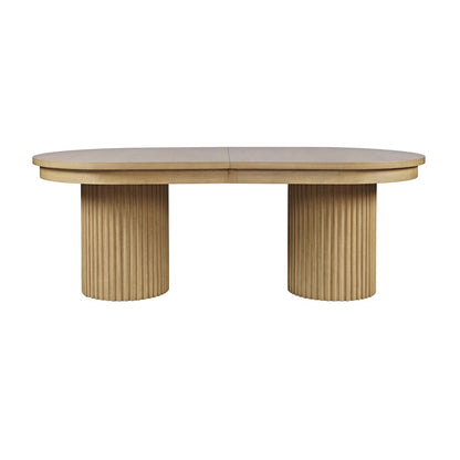 Auden Mid-Century Modern 102" Double Pedestal Dining Table