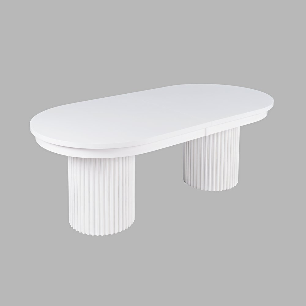 Auden Mid-Century Modern 102" Double Pedestal Dining Table