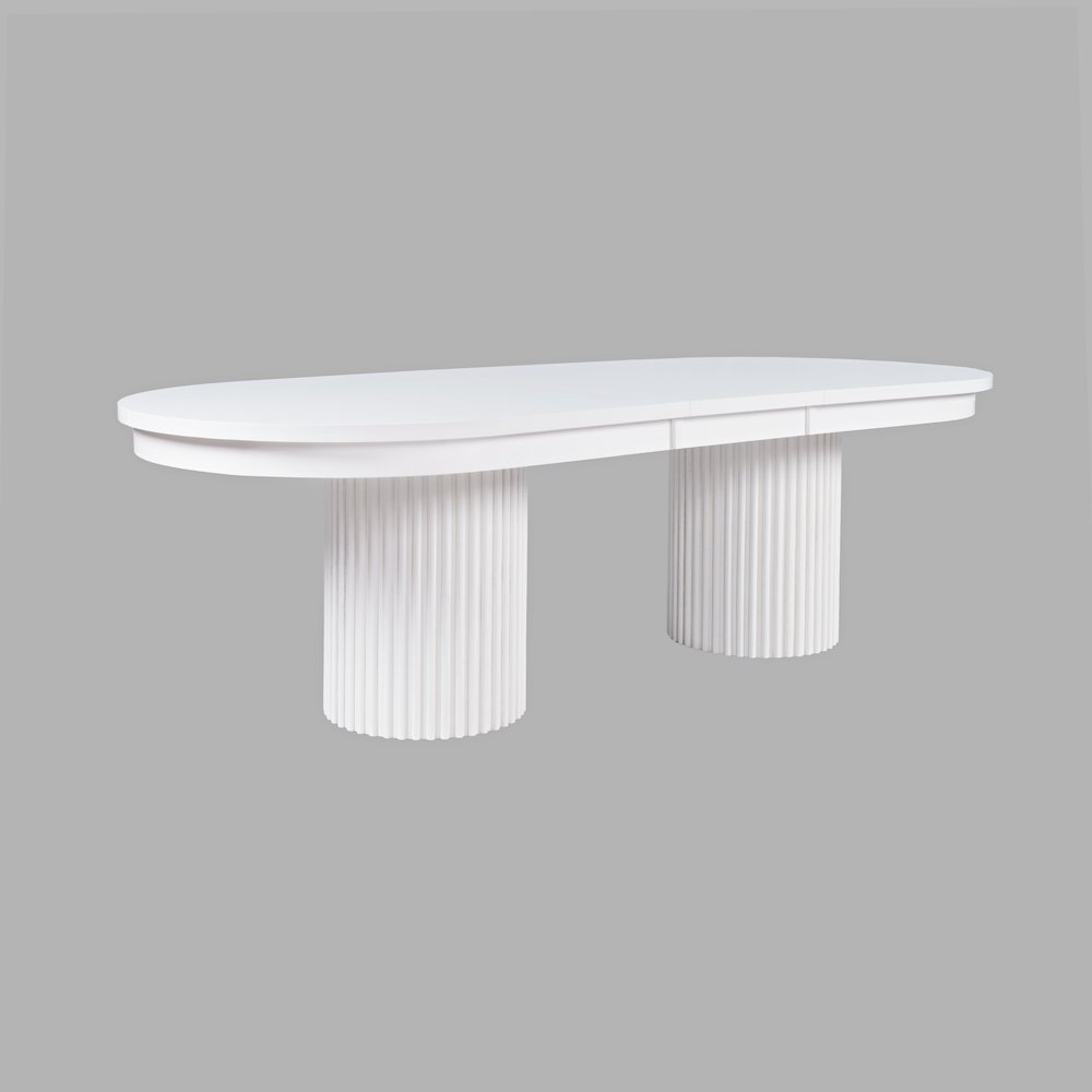 Auden Mid-Century Modern 102" Double Pedestal Dining Table