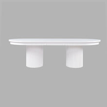 Auden Mid-Century Modern 102" Double Pedestal Dining Table