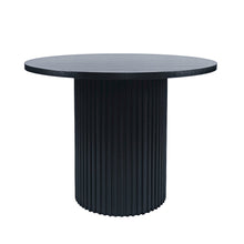 Auden 48" Round Counter Height Mid-Century Modern Fluted Pedestal Dining Table
