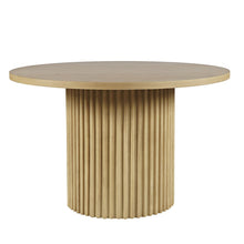 Auden 48" Round Counter Height Mid-Century Modern Fluted Pedestal Dining Table