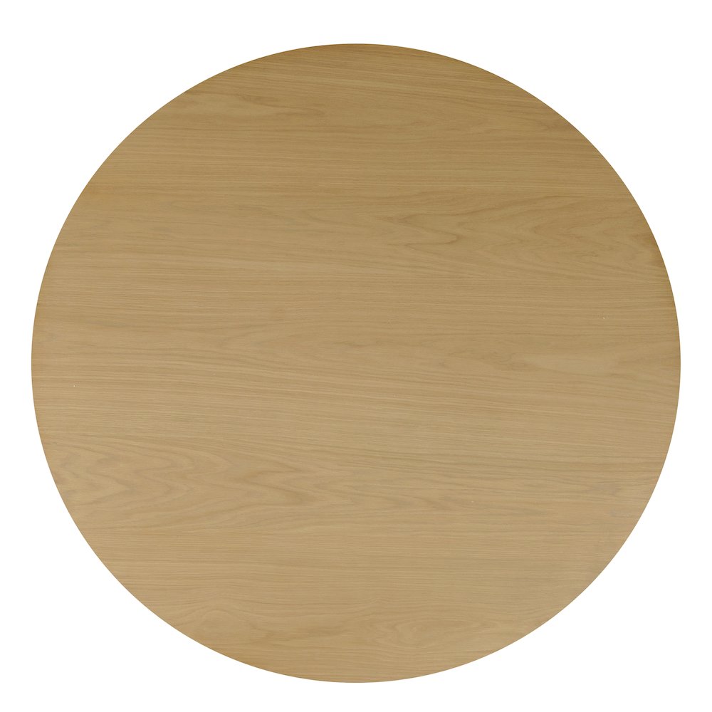 Auden 48" Round Counter Height Mid-Century Modern Fluted Pedestal Dining Table
