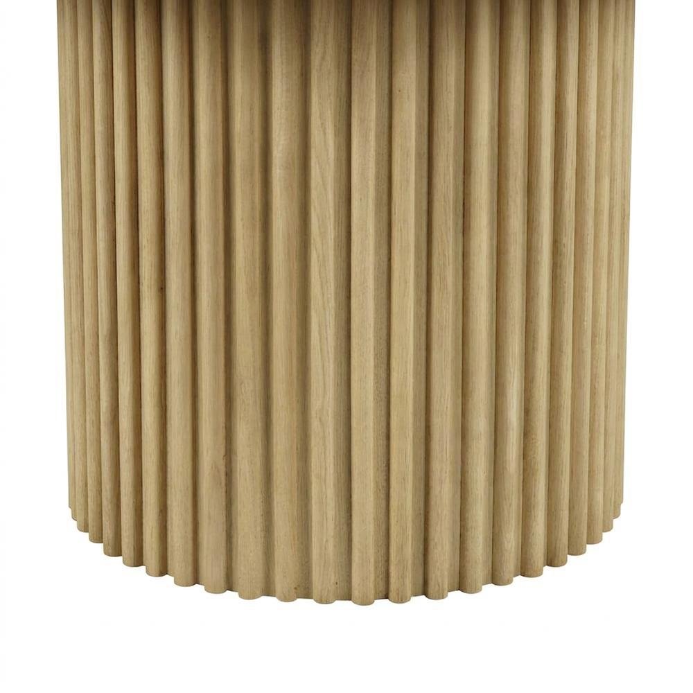Round Pedestal Dining Table, Rubberwood, Natural, 48" W X 30" H Dining Height