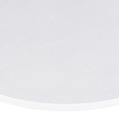 Round Pedestal Dining Table, Rubberwood, White, 48" W X 30" H Dining Height