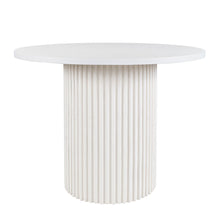 Auden 48" Round Counter Height Mid-Century Modern Fluted Pedestal Dining Table