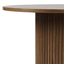 Auden 60" Round Mid-Century Modern Fluted Pedestal Base Dining Table