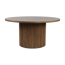 Round Pedestal Dining Table, Rubberwood, Chestnut, 60" W X 30" H Dining Height