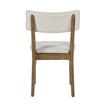 Beck Contemporary Upholstered Split Back Dining Chair (Set of 2)