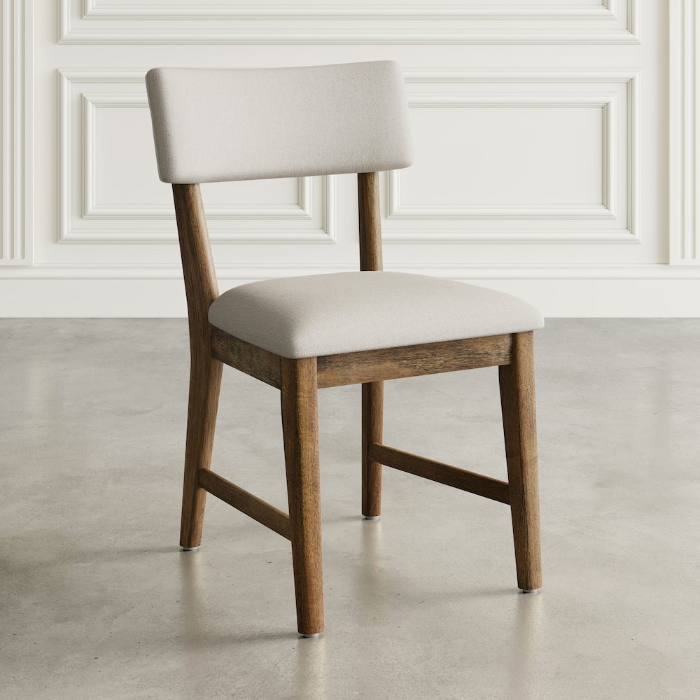 Beck Contemporary Upholstered Split Back Dining Chair (Set of 2)