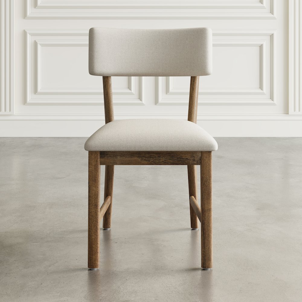 Beck Contemporary Upholstered Split Back Dining Chair (Set of 2)