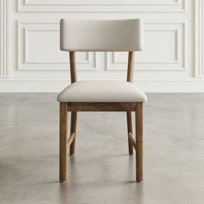 Beck Contemporary Upholstered Split Back Dining Chair (Set of 2)