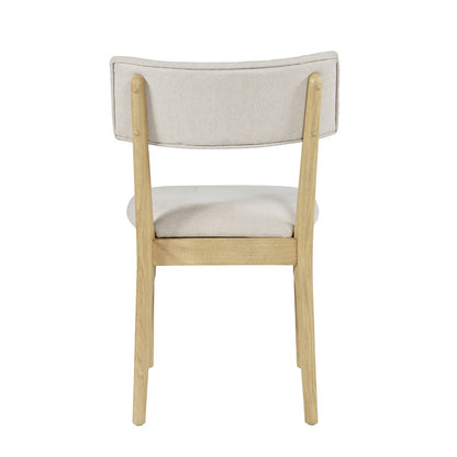 Beck Contemporary Upholstered Split Back Dining Chair (Set of 2)