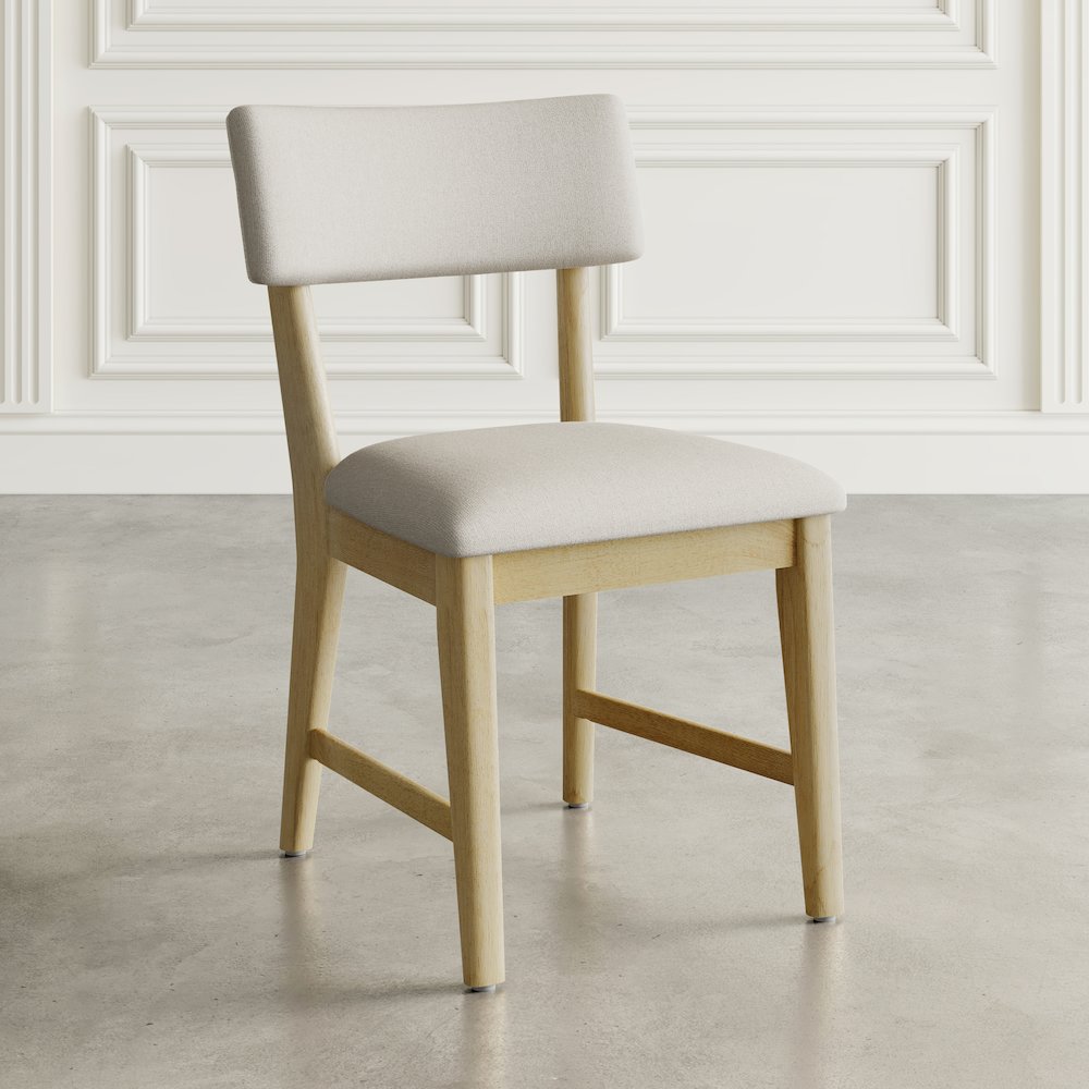Beck Contemporary Upholstered Split Back Dining Chair (Set of 2)