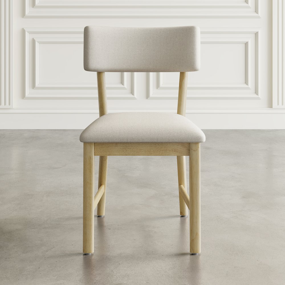 Beck Contemporary Upholstered Split Back Dining Chair (Set of 2)