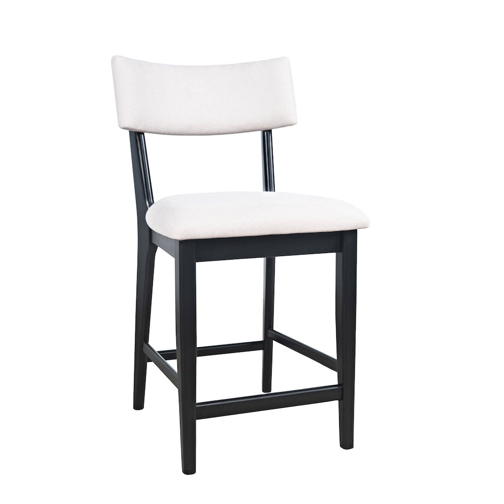 Beck Contemporary Upholstered Split Back Counter Stool - Set of 2