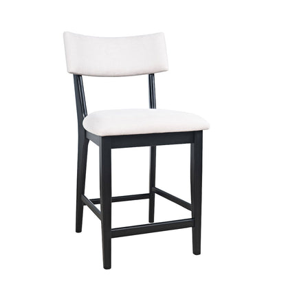 Beck Contemporary Upholstered Split Back Counter Stool - Set of 2