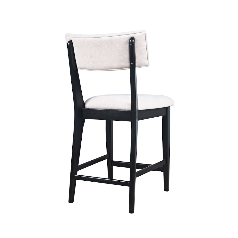 Beck Contemporary Upholstered Split Back Counter Stool - Set of 2