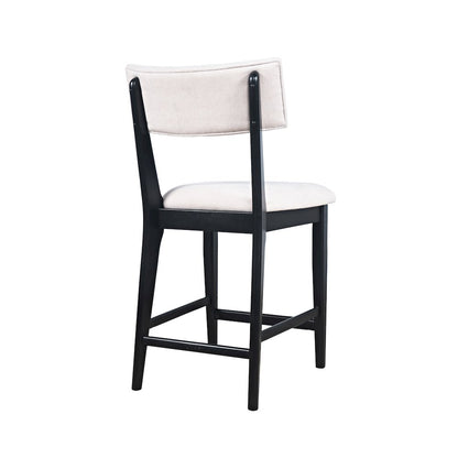 Beck Contemporary Upholstered Split Back Counter Stool - Set of 2