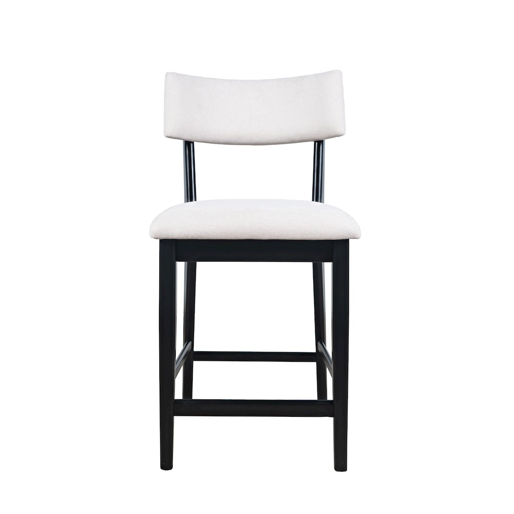 Beck Contemporary Upholstered Split Back Counter Stool - Set of 2
