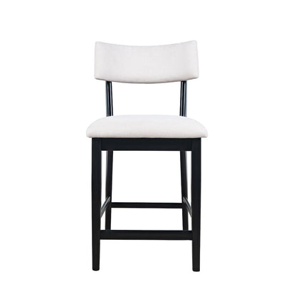 Beck Contemporary Upholstered Split Back Counter Stool - Set of 2