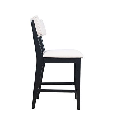 Beck Contemporary Upholstered Split Back Counter Stool - Set of 2