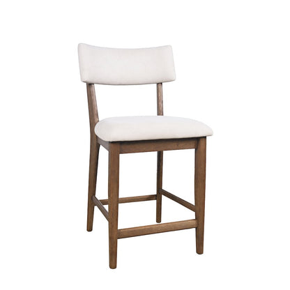 Beck Contemporary Upholstered Split Back Counter Stool - Set of 2