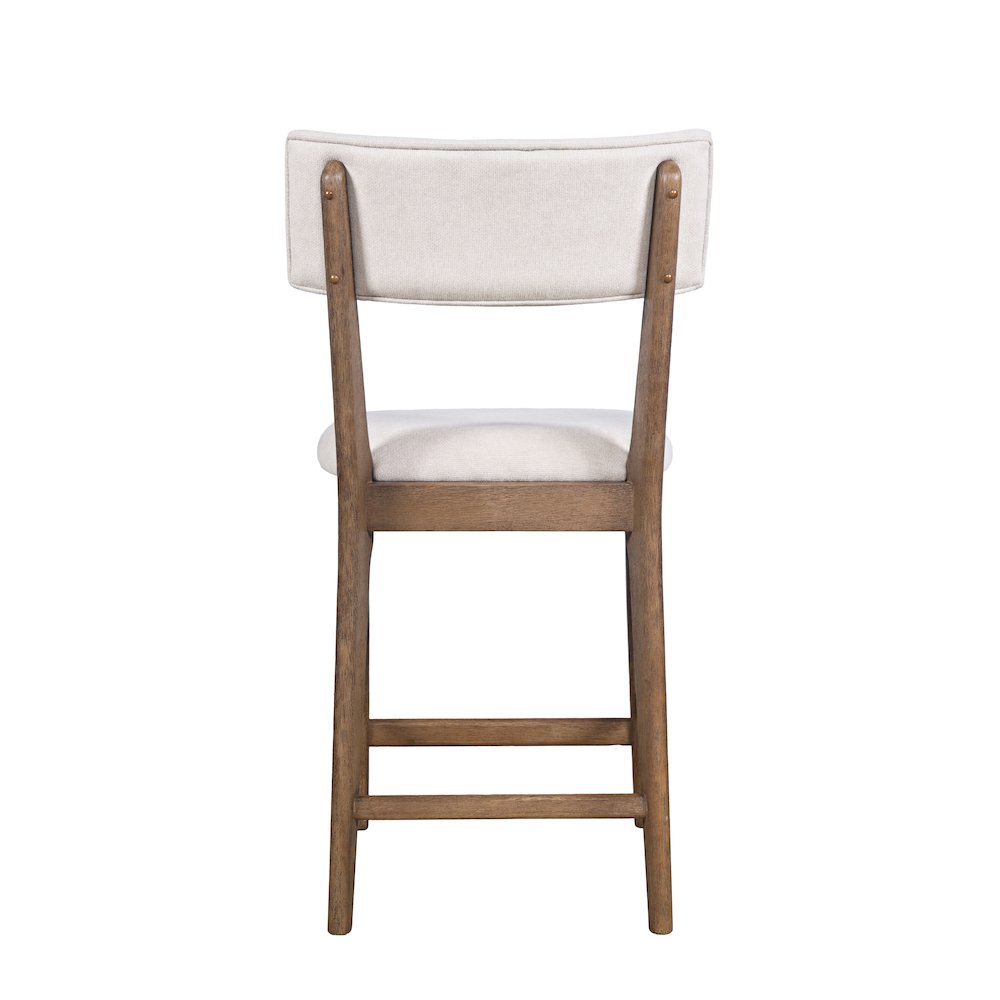 Beck Contemporary Upholstered Split Back Counter Stool - Set of 2