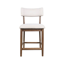 Beck Contemporary Upholstered Split Back Counter Stool - Set of 2