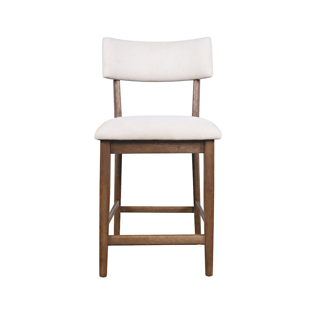 Beck Contemporary Upholstered Split Back Counter Stool - Set of 2