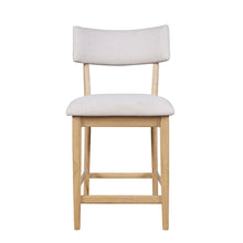 Beck Contemporary Upholstered Split Back Counter Stool - Set of 2