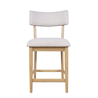 Beck Contemporary Upholstered Split Back Counter Stool - Set of 2
