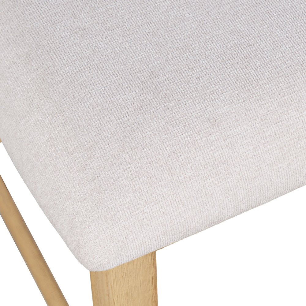 Beck Contemporary Upholstered Split Back Counter Stool - Set of 2