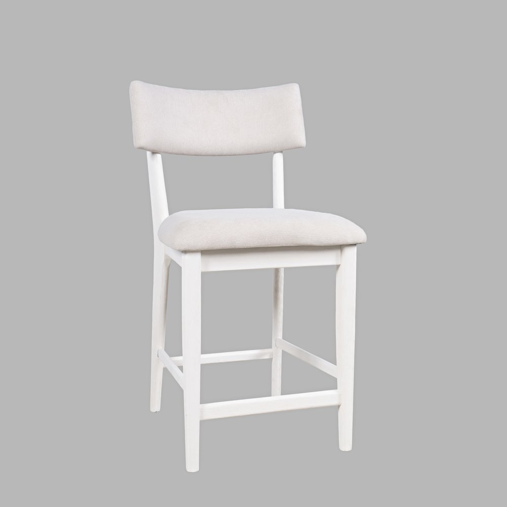 Beck Contemporary Upholstered Split Back Counter Stool - Set of 2