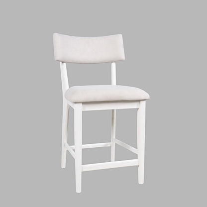 Beck Contemporary Upholstered Split Back Counter Stool - Set of 2