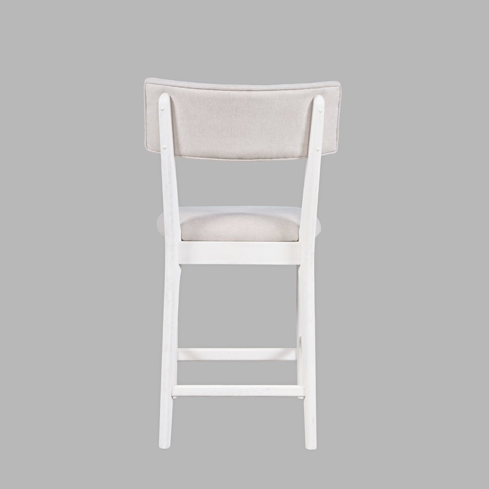 Beck Contemporary Upholstered Split Back Counter Stool - Set of 2