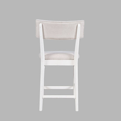 Beck Contemporary Upholstered Split Back Counter Stool - Set of 2