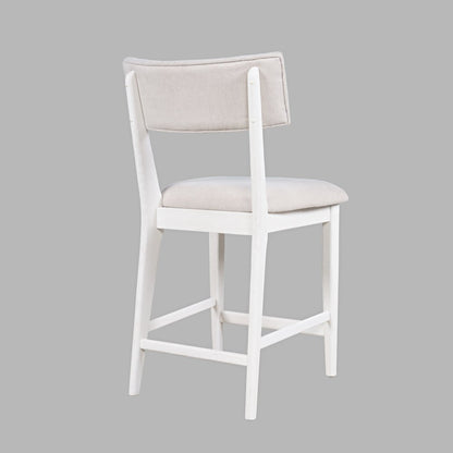 Beck Contemporary Upholstered Split Back Counter Stool - Set of 2