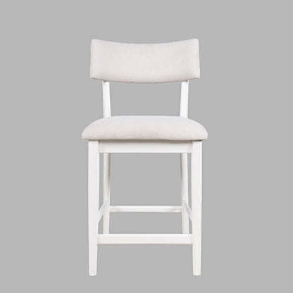 Beck Contemporary Upholstered Split Back Counter Stool - Set of 2