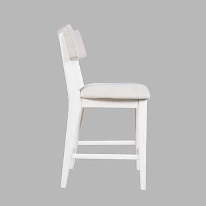 Beck Contemporary Upholstered Split Back Counter Stool - Set of 2
