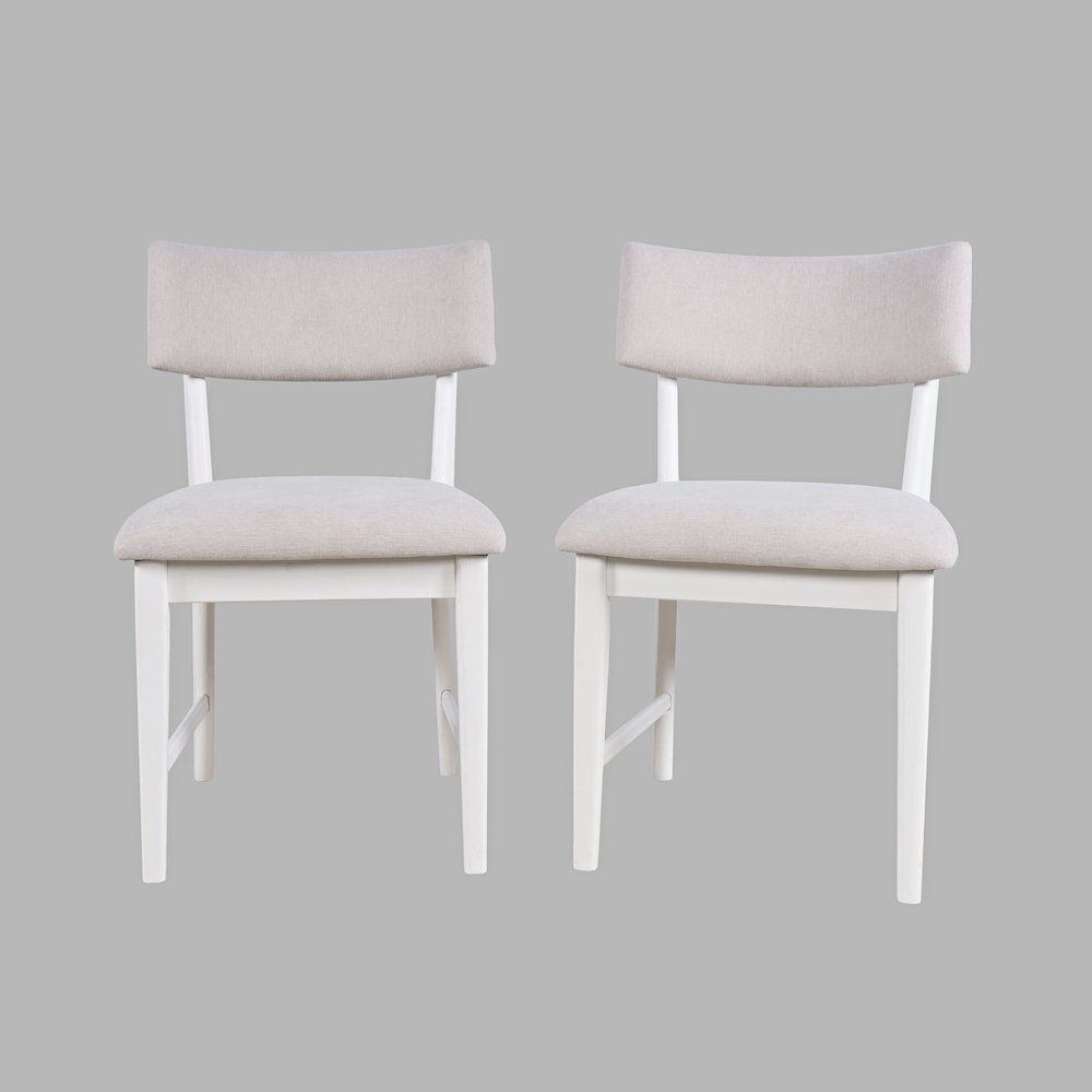 Beck Contemporary Upholstered Split Back Dining Chair (Set of 2)