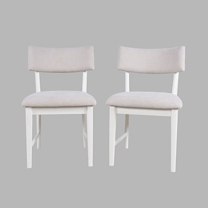 Beck Contemporary Upholstered Split Back Dining Chair (Set of 2)