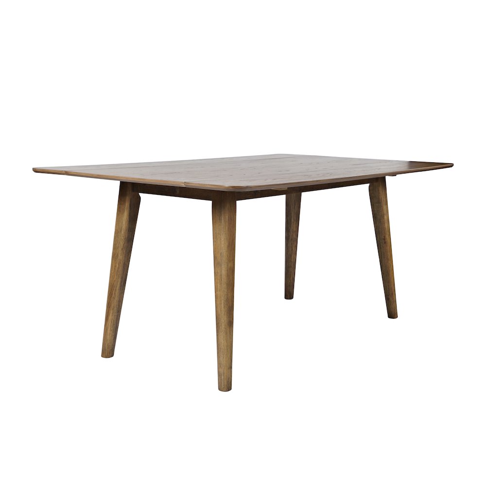 Bowie 66" Harvest Mid-Century Modern Drop-Leaf Dining Table