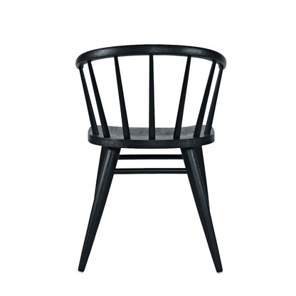 Fitz Traditional Solid Wood Curved Back Spindle Dining Chair (Set of 2)