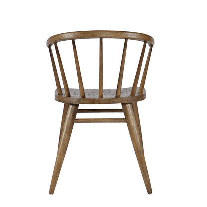 Fitz Traditional Solid Wood Curved Back Spindle Dining Chair (Set of 2)