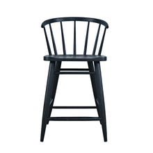 Fitz Traditional Solid Wood Curved Back Spindle Counter Stool